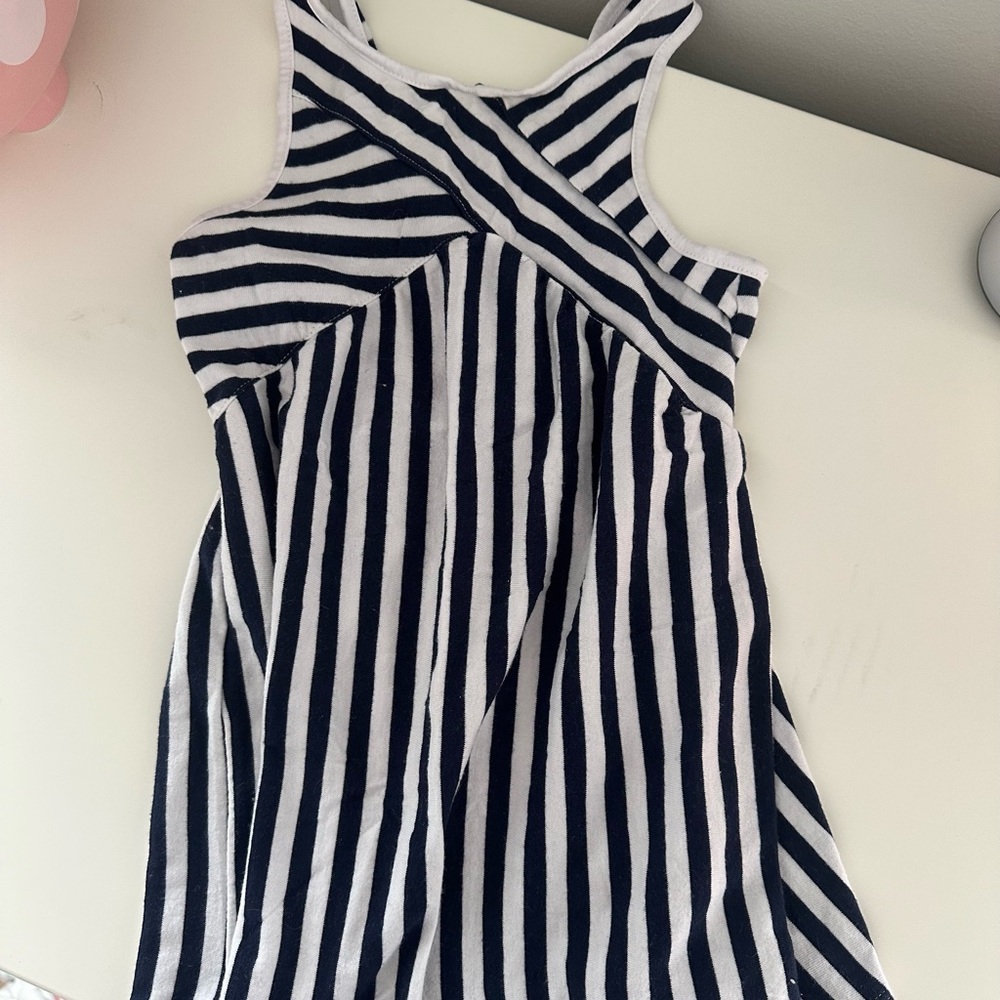Nautica Kids Dress - Navy and White Stripes